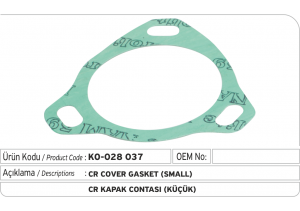 Common Rail Kapak Contası (küçük)