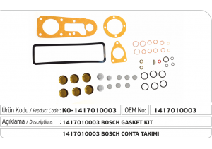 1417010003 Bosch Conta Takımı