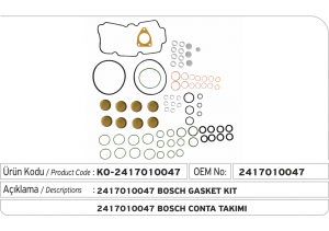 2417010047 Bosch Conta Takımı