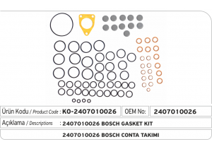 2417010026 Bosch Conta Takımı