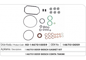 1467010059 Bosch Conta Takımı