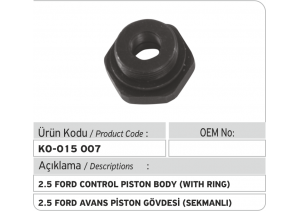 2.5 Ford Avans Piston Gövdesi (sekmanlı)