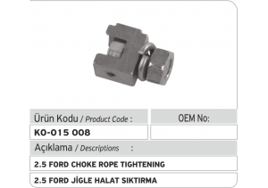 2.5 Ford Jigle Halat Sıktırma