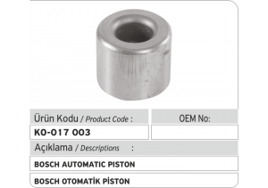 Bosch Otomatik Piston