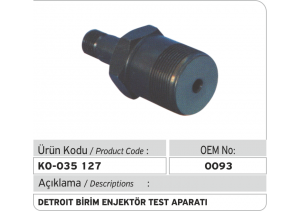 Detroit Unit Injector Test Adaptor