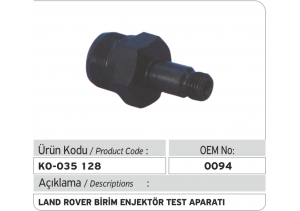 Land Rover Unit Injector Test Adaptor