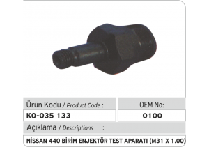 Nissan 440 Unit Injector Test Adaptor (M31 X 1.00)
