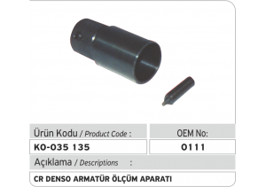 Denso Common Rail Armatür Ölçüm Aparatı