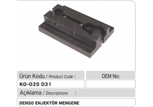 Denso Common Rail Enjektör Mengenesi