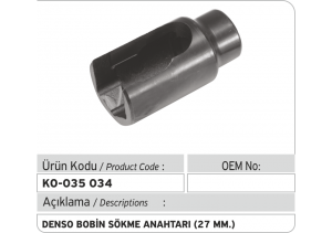 Denso Bobin Sökme Anahtarı (27 MM)