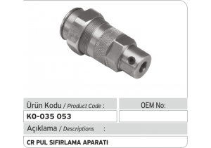 Common Rail Pul Sıfırlama Aparatı