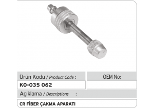 Bosch Common Rail Fiber Çakma Aparatı