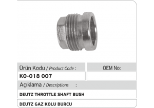 Deutz Gaz Kolu Burcu